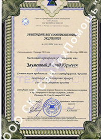 Сертификат Соответствия директора